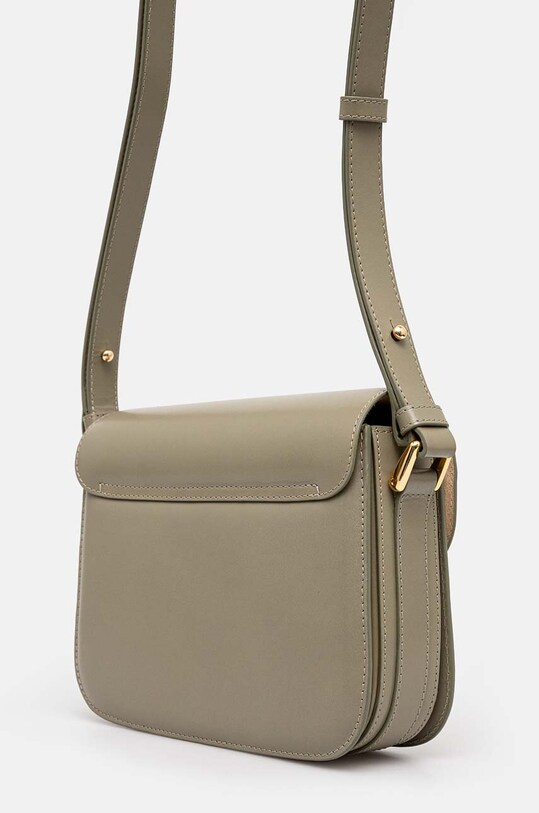 Akcesoria A.P.C. torebka skórzana Sac Grace Small PXBMW.F61413 zielony