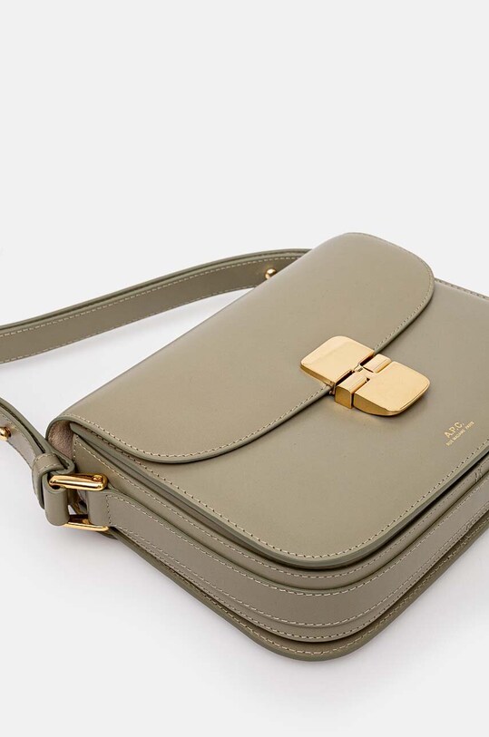Кожаная сумочка A.P.C. Sac Grace Small зелёный PXBMW.F61413