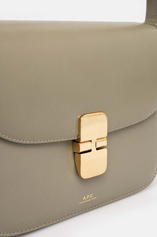 Кожаная сумочка A.P.C. Sac Grace Small PXBMW.F61413 зелёный