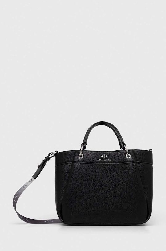 Kabelka Armani Exchange jednofarebný čierna 942911.CC783.NOS