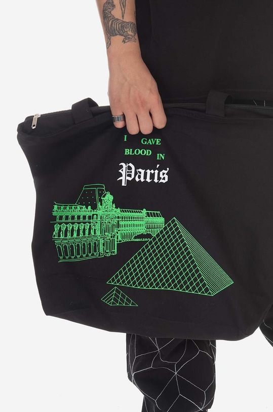 PLEASURES cotton handbag Blood Tote P23SP074 black