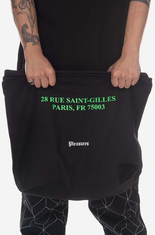 PLEASURES torebka bawełniana Blood Tote czarny P23SP074