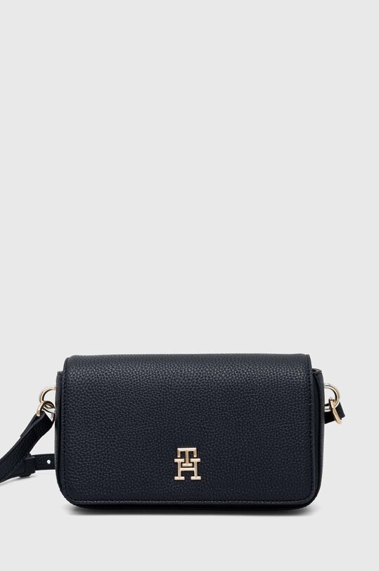 Kabelka Tommy Hilfiger jednofarebný tmavomodrá AW0AW15180.NOS