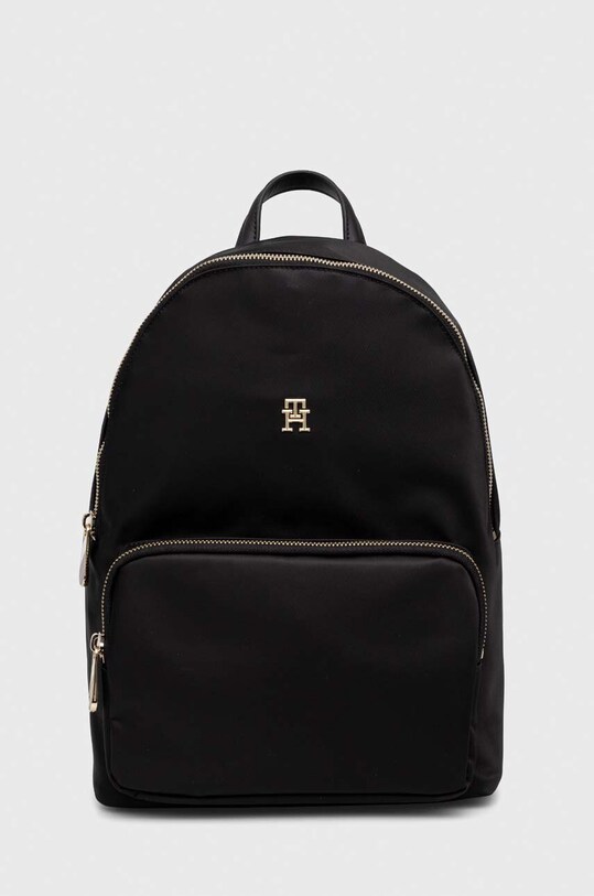 Ruksak Tommy Hilfiger jednofarebný čierna AW0AW15641.NOS