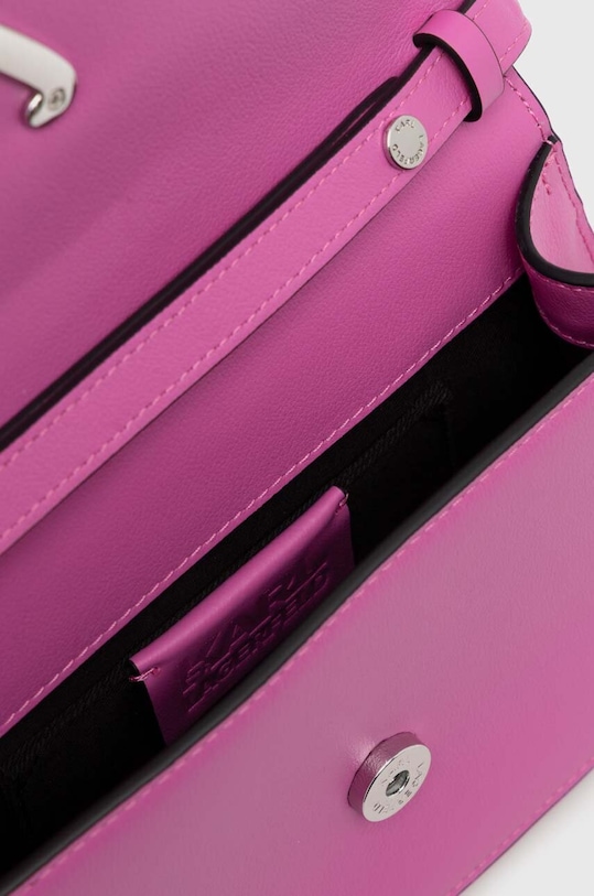 Karl Lagerfeld bőr táska 240W3005 rózsaszín