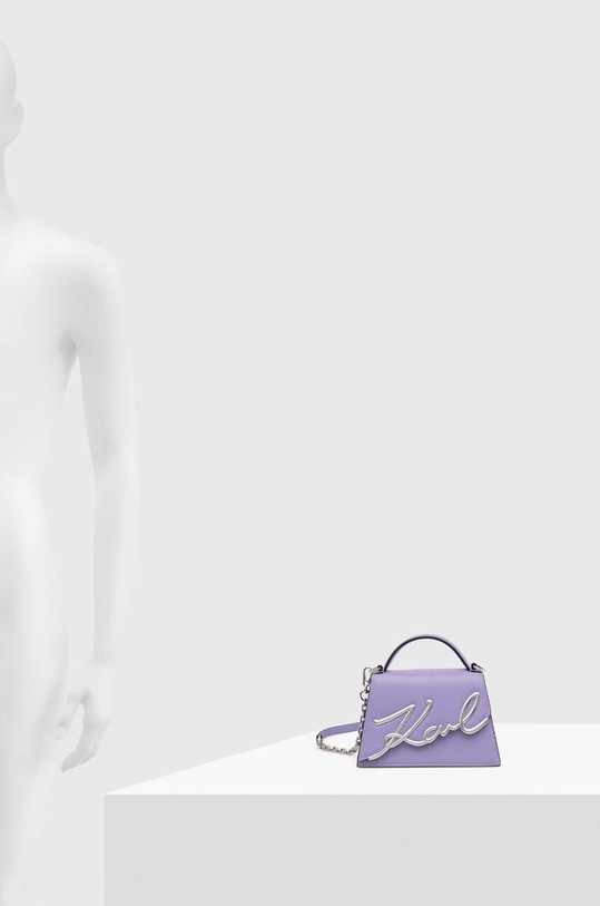 Kožená kabelka Karl Lagerfeld K/SIGNATURE 240W3004