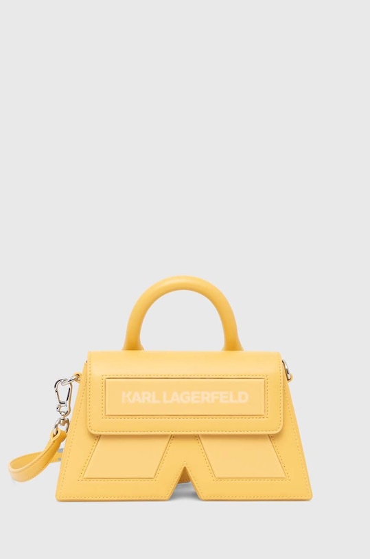 Kabelka Karl Lagerfeld hladký žlutá 240W3190