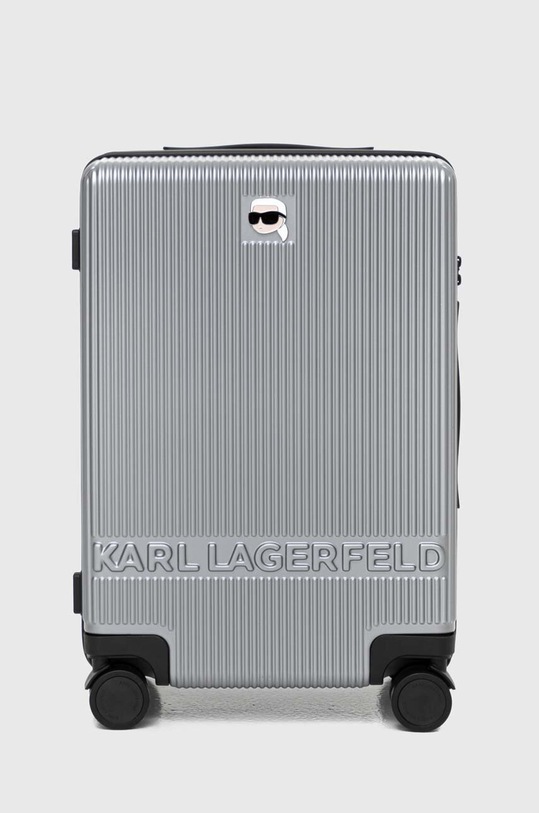 Karl Lagerfeld walizka 52x33x22 cm mieści A4 szary 240W3072
