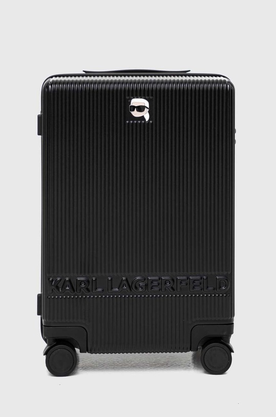 Чемодан Karl Lagerfeld 52x33x22 см синтетический чёрный 240W3072