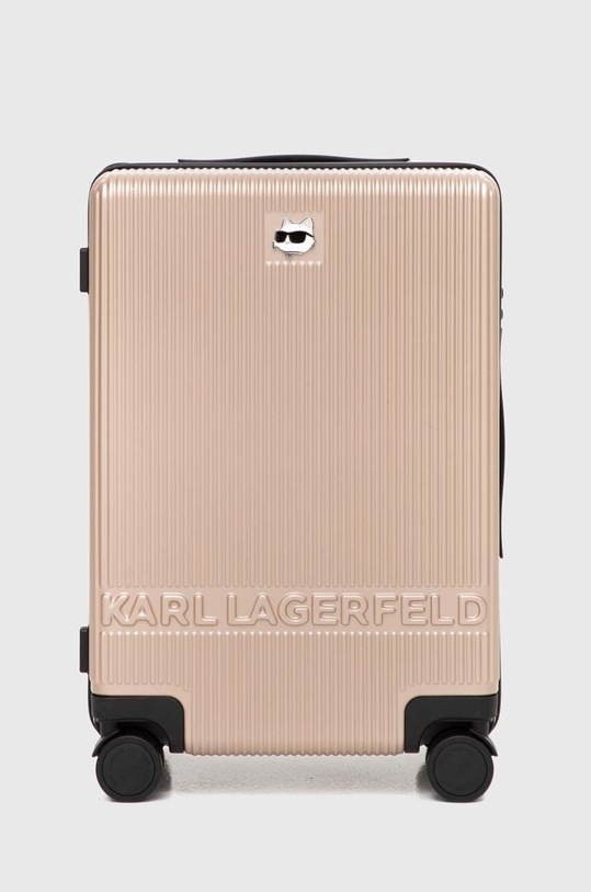 Karl Lagerfeld walizka 52x34x23 cm syntetyczny beżowy 240W3073