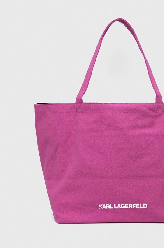 Akcesoria Karl Lagerfeld torebka bawełniana 240W3890 różowy