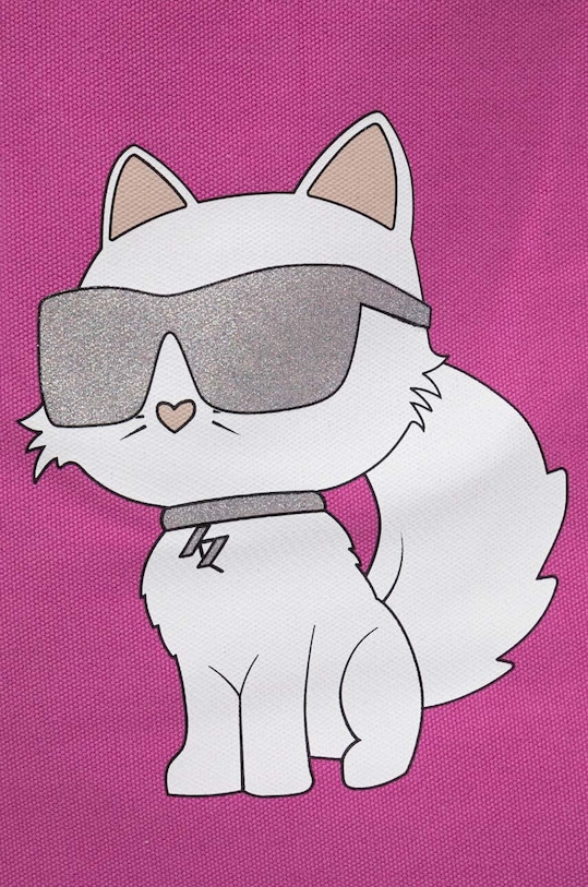 Karl Lagerfeld torebka bawełniana różowy 240W3890