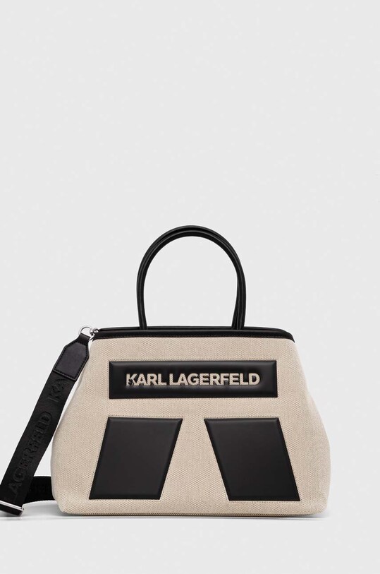 Чанта Karl Lagerfeld изкуствен бежов 240W3886