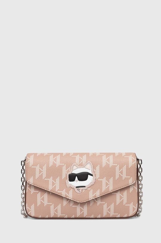 Чанта Karl Lagerfeld изкуствен розов 240W3237