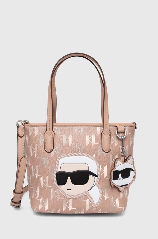 Kabelka Karl Lagerfeld nášivka ružová 240W3089