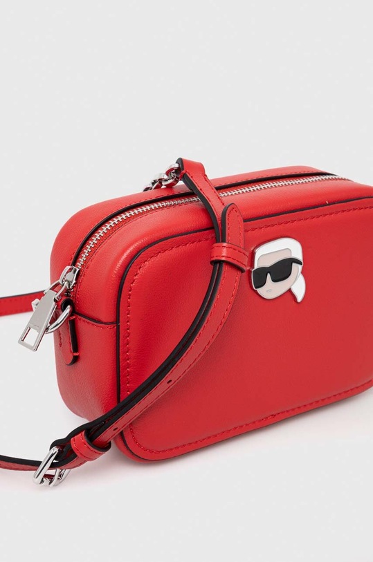 Doplňky Kožená kabelka Karl Lagerfeld 240W3085 červená