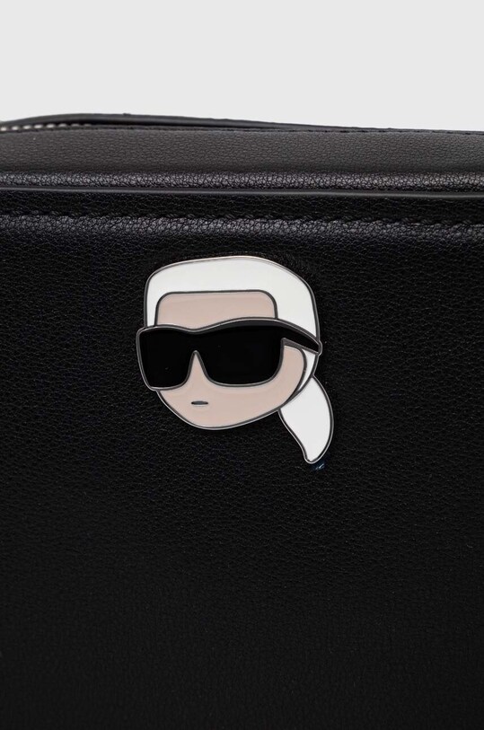 Karl Lagerfeld poseta de piele negru 240W3085
