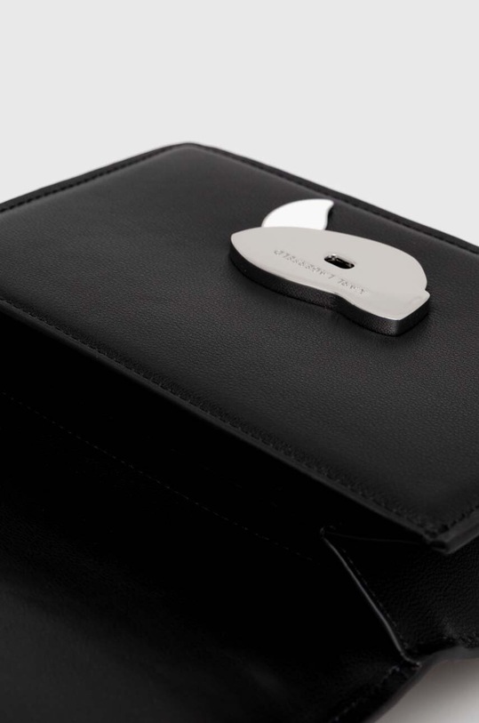 Kožená kabelka Karl Lagerfeld 240W3084 čierna