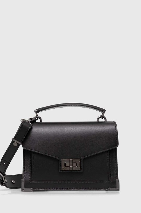 The Kooples torebka skórzana skóra licowa czarny AFSEMILYS108