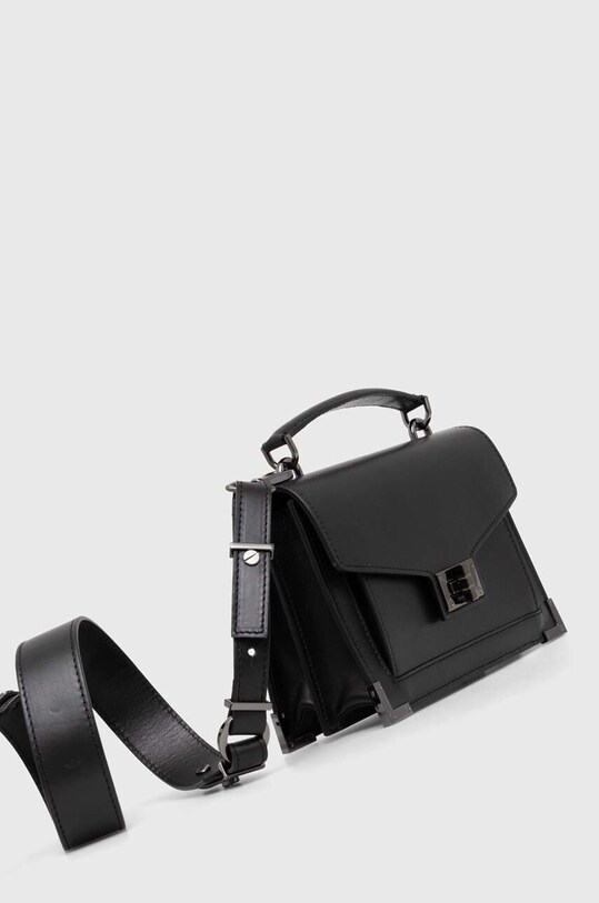 The Kooples torebka skórzana AFSEMILYS108 czarny AA00