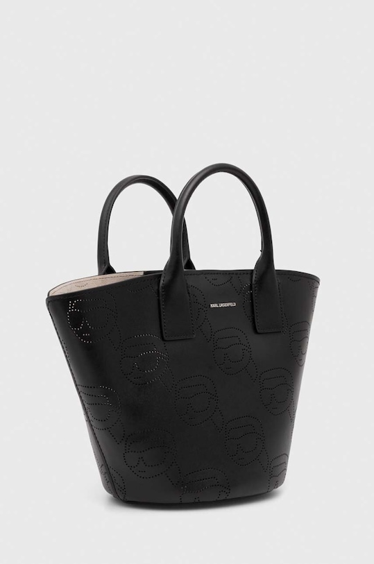 Karl Lagerfeld torebka skórzana 241W3001 czarny AA00