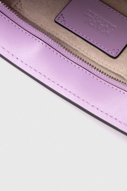 Кожаная сумочка Karl Lagerfeld 241W3003 фиолетовой