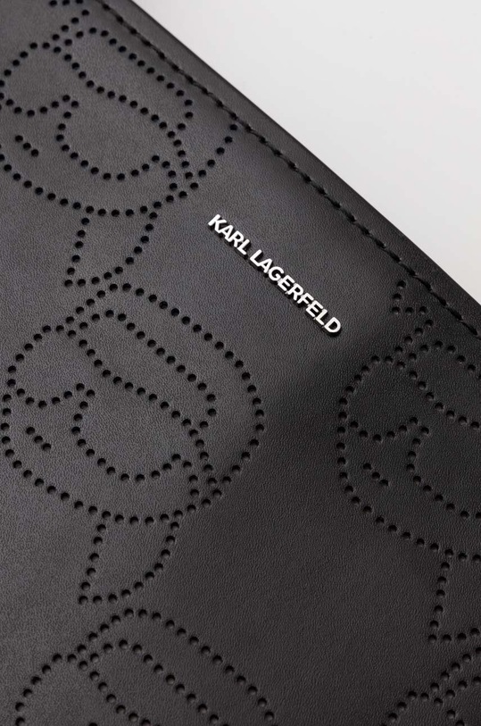 Kožená kabelka Karl Lagerfeld 241W3003 černá