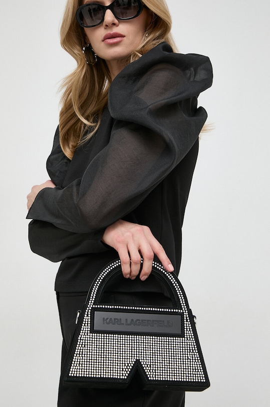 Karl Lagerfeld geanta de mana din piele intoarsa 241W3026