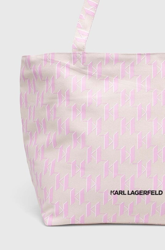 Accesorii Karl Lagerfeld geanta de bumbac 241W3881 bej