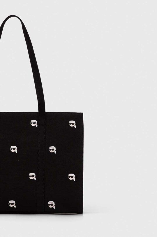 Accesorii Karl Lagerfeld geanta de bumbac 241W3882 negru