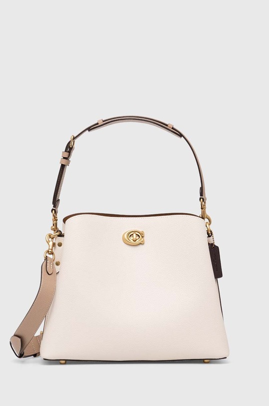 Coach poseta de piele uni bej C2590