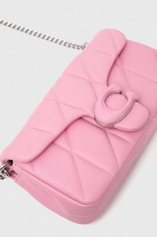 Кожаная сумочка Coach розовый CR109