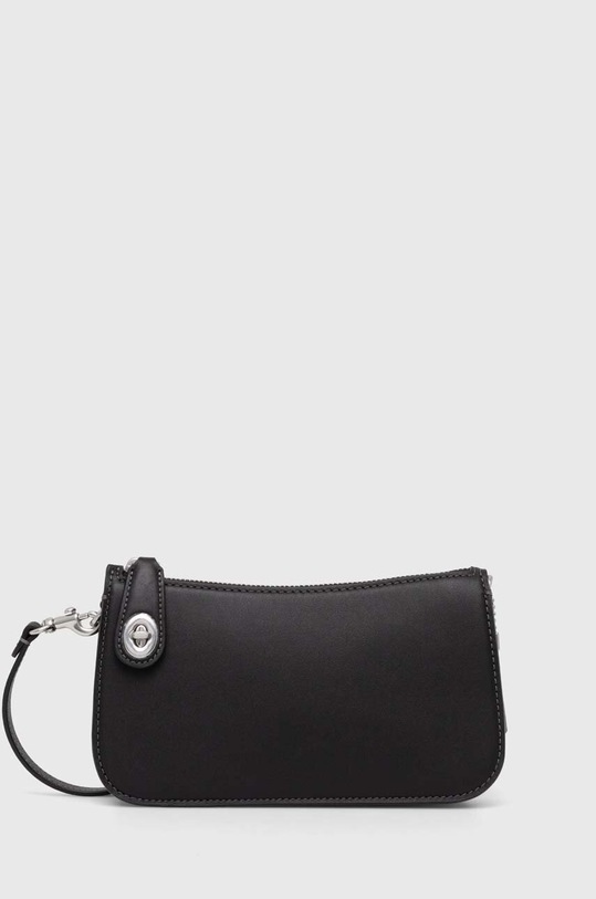 Δερμάτινη τσάντα Coach λείο δέρμα μαύρο CM581