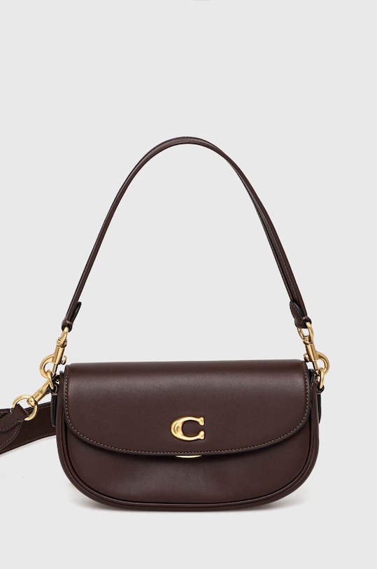 Кожаная сумочка Coach Emmy 23 кожа коричневый CR667