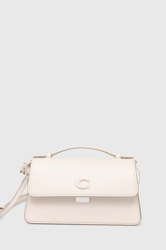 Coach torebka skórzana Juno skóra licowa beżowy CR706