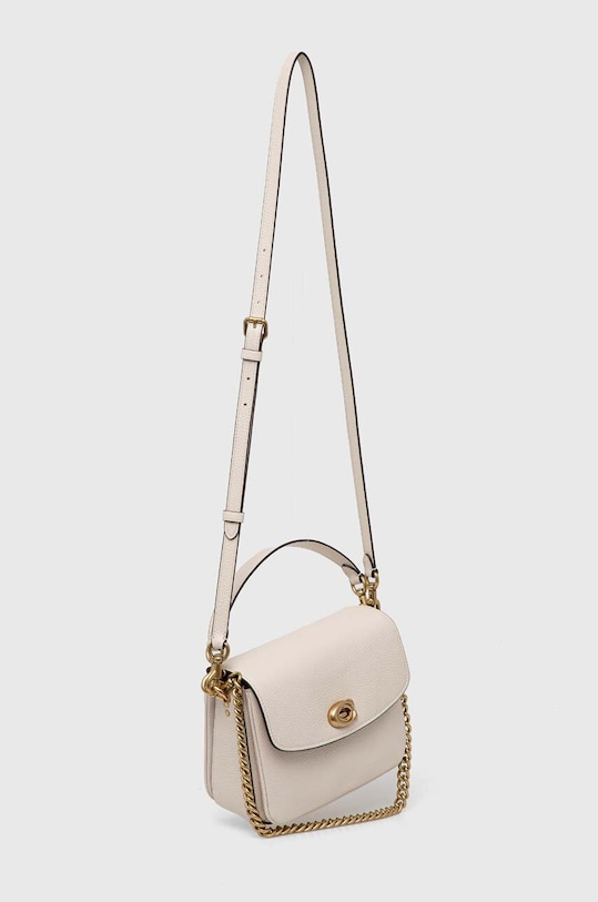 Δερμάτινη τσάντα Coach Cassie 19 CV437 μπεζ AA00