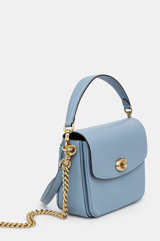 Coach poseta de piele Cassie 19 CV437 albastru AA00