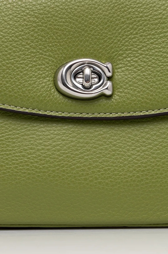 Δερμάτινη τσάντα Coach Cassie 19 πράσινο CV437