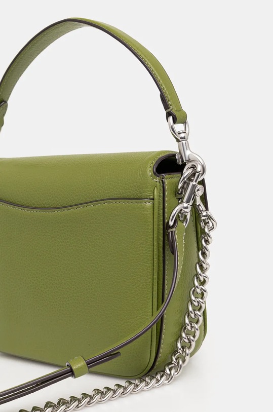Δερμάτινη τσάντα Coach Cassie 19 CV437 πράσινο