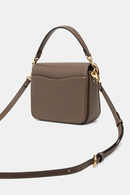 Accesorii Coach poseta de piele Cassie 19 CV437 maro