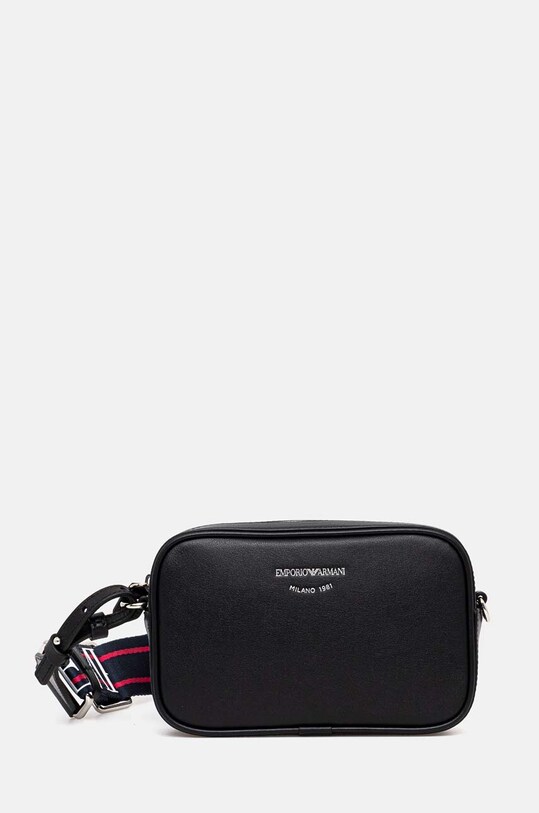 Шкіряна сумочка Emporio Armani лицьова шкіра чорний Y3H276.Y478E.NOS