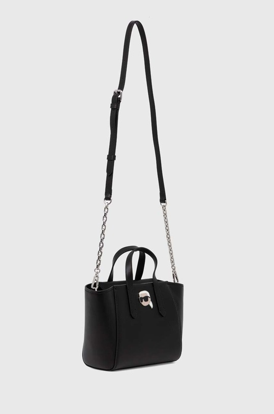 Kožená kabelka Karl Lagerfeld 245W3051 čierna AA00