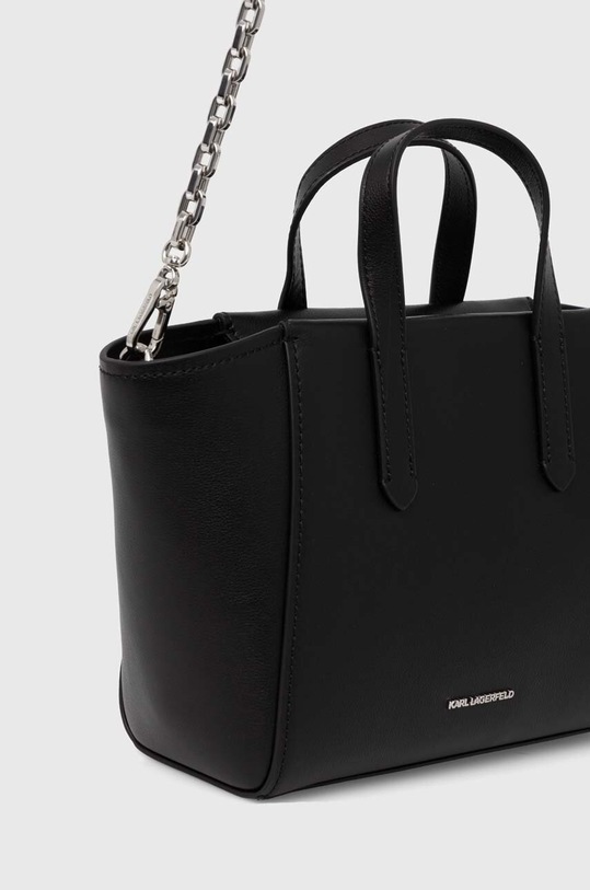 Doplnky Kožená kabelka Karl Lagerfeld 245W3051 čierna