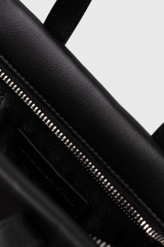 Kožená kabelka Karl Lagerfeld čierna 245W3051