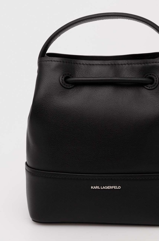 Δερμάτινη τσάντα Karl Lagerfeld μαύρο 245W3052