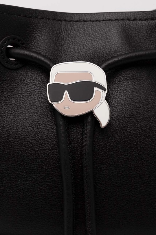 Δερμάτινη τσάντα Karl Lagerfeld 245W3052 μαύρο