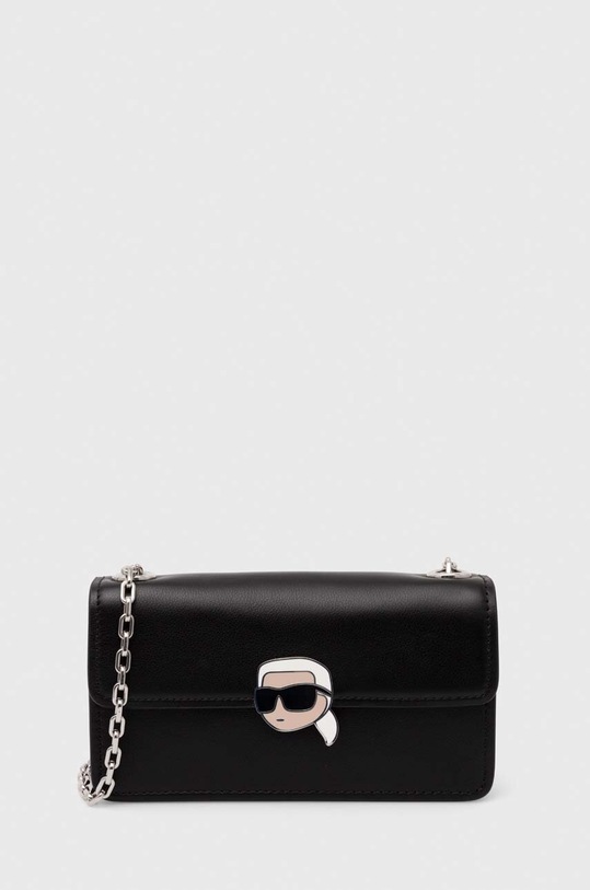Karl Lagerfeld bőr táska nappa bőr fekete 245W3213