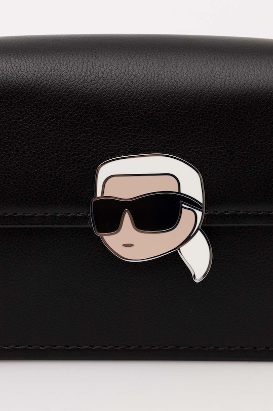 Karl Lagerfeld bőr táska 245W3213 fekete