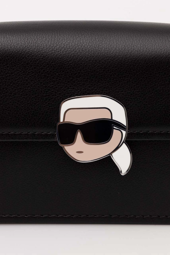 Karl Lagerfeld torebka skórzana 245W3213 czarny