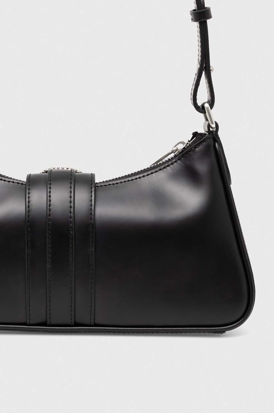Accesorii The Kooples poseta de piele AFSA27005K negru